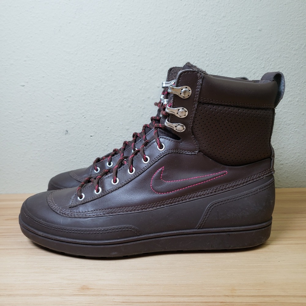 Nike Tychee Mid Outdoor Boot Brown Leather Fall Winter Utility Streetwear Size 8